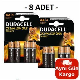 Duracell AA 8 Adet Pil