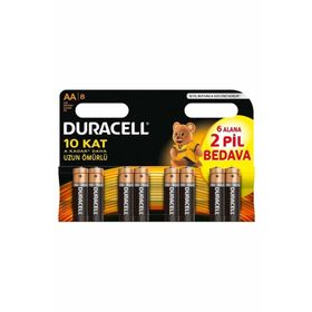 Duracell AA 8 Adet Pil