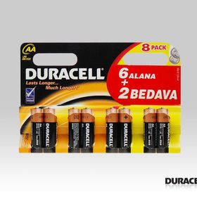 Duracell AA 8 Adet Pil