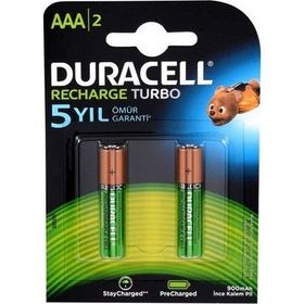Duracell AAA Şarj Edilebilir 2'li Kalem Pil