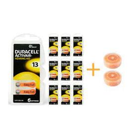 Duracell Activair 13 Numara Nem Alıcı Tabletli 10 Paket x 6 60 Adet İşitme Cihazı Pili