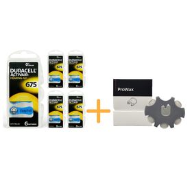 Duracell Activair 675 Numara Prowax Filtreli 5 Paket x 6 30 Adet İşitme Cihazı Pili