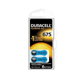 Duracell Activair 6'lı No: 675 İşitme Cihazı Pili