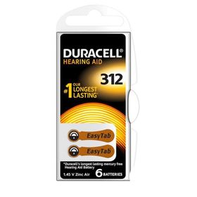 Duracell Activair 6'lı No:312 İşitme Cihazı Pili