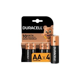 Duracell Basic Kalem Pil 4LÜ AA