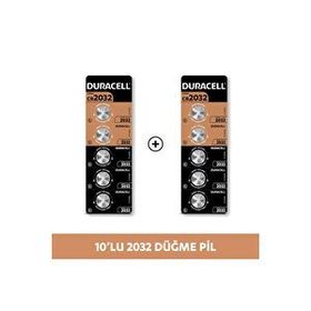 Duracell CR2032 3V 10'lu Lityum Düğme Pil
