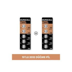 Duracell CR2032 3V 10'lu Lityum Düğme Pil