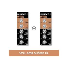Duracell CR2032 3V 10'lu Lityum Düğme Pil