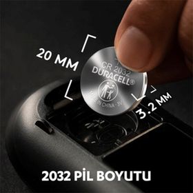 Duracell CR2032 3V Tekli Lithium Düğme Pil