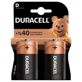 Duracell D Büyük 2 Adet Pil