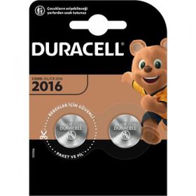 Duracell Lithium CR2016 3 Volt 2'li Düğme Pil