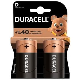 Duracell LR-20 2'li D Büyük Boy Pil