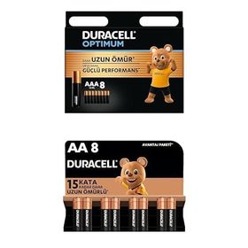 Duracell LR03-MN2400 8’li + LR6-MN1500 8'li Paket Pil