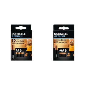 Duracell LR6-MN1500 6’lı + LR03-MN2400 6’lı Paket Pil
