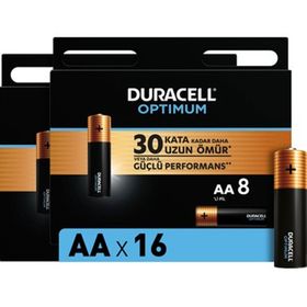 Duracell MN1500 1,5 V Lr6 16 Adet Optimum Aa Alkalin Pil