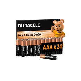 Duracell MN2400 AAA 24'lü Alkalin İnce Kalem Pil