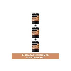 Duracell MN2400 AAA 24'lü Alkalin İnce Kalem Pil