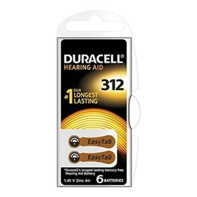 Duracell No:312 10x6 60'lı Kulaklık-İşitme Cihazı Pili