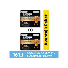 Duracell Optimum MX2400 Alkalin İnce Kalem Piller