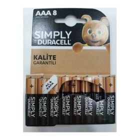 Duracell Simply 8'li İnce Pil