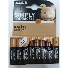 Duracell Simply 8'li İnce Pil