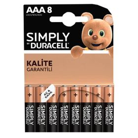 Duracell Simply 8'li İnce Pil