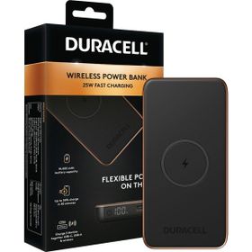 Duracell Wireless CORE10 Pd 25W Usb-A Usb-C 10.000 mAh Siyah Powerbank