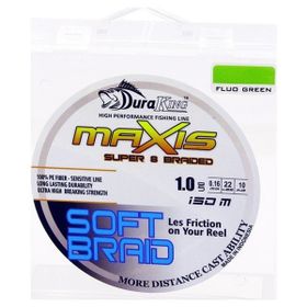 Duraking Maxis 1,5PE 0,20 mm - FG Fluo Yeşil S.Soft 8x 150 mt İp Misina