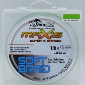 Duraking Maxis 1,5PE 0,20 mm - FG Fluo Yeşil S.Soft 8x 150 mt İp Misina