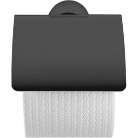 Duravit 0099404600 Starck Kapaklı Mat Siyah T Tuvalet Kağıtlığı