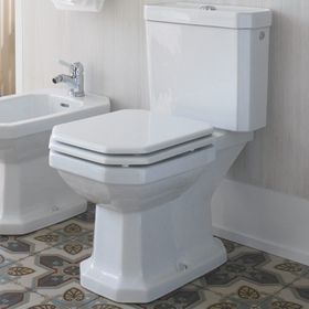 Duravit 0227310075 6 lt 1930 Seri Klasik Sifon Yapılı Rezervuar Hariç Taharetli Dikey Çıkışlı Takım Klozet