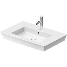 Duravit 2363750000 White Tulip 75 cm Etajerli Lavabo + Lavabo Bataryası