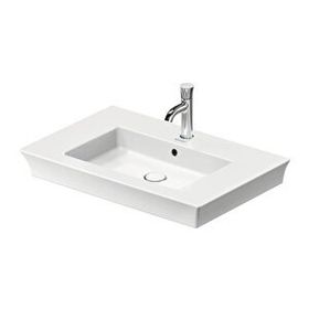 Duravit 2363750000 White Tulip 75 cm Etajerli Lavabo + Lavabo Bataryası
