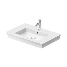 Duravit 2363750000 White Tulip 75 cm Etajerli Lavabo + Lavabo Bataryası