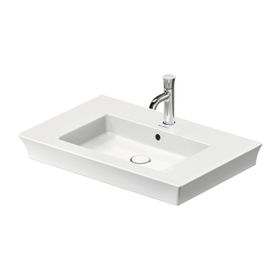 Duravit 2363750000 White Tulip 75 cm Etajerli Lavabo + Lavabo Bataryası