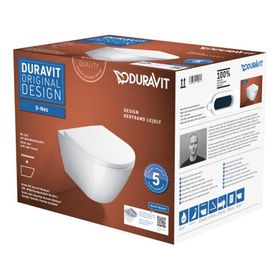 Duravit 45773920A1 D-Neo Rimless Hygiene Glaze Asma Klozet Seti