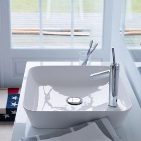 Duravit 46 cm Cape Cod Batarya Delikli Çanak Lavabo