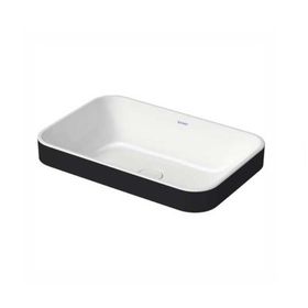 Duravit Happy D.2 60x40 cm Antrasit Beyaz Tezgahüstü Lavabo