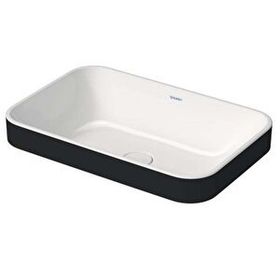 Duravit Happy D.2 60x40 cm Antrasit Beyaz Tezgahüstü Lavabo