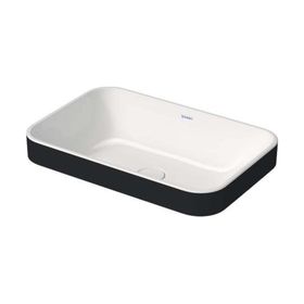 Duravit Happy D.2 60x40 cm Antrasit Beyaz Tezgahüstü Lavabo