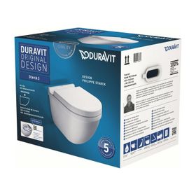 Duravit Özel Kutulu Starck 3 Asma Kapak Dahil Klozet