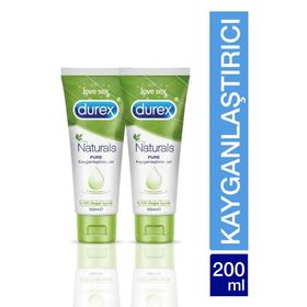 Durex 100 ml 2 Kutu Naturals Pure Kayganlaştırıcı Jel