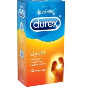 Durex 12'li Uyum Kayganlaştırıcılı Prezervatif