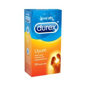 Durex 12'li Uyum Kayganlaştırıcılı Prezervatif