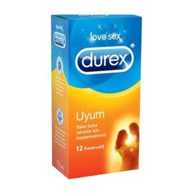 Durex 12'li Uyum Kayganlaştırıcılı Prezervatif