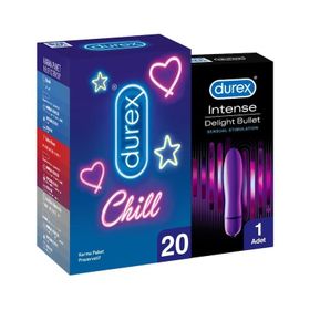 Durex 20 Adet Chill + Durex Intense Delight Karma Paket
