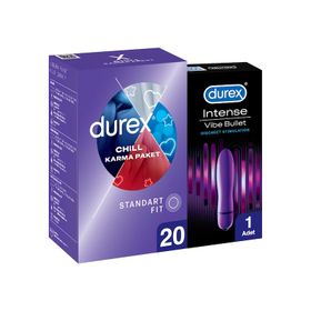 Durex 20 Adet Chill + Durex Intense Delight Karma Paket