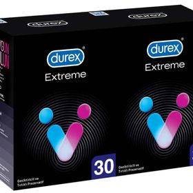 Durex 2x30'lu Extreme Geciktiricili ve Tırtıklı Prezervatif