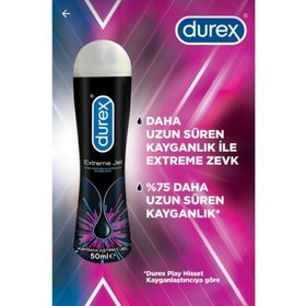 Durex 3x50 ml Extreme Play ve Çilek Kayganlaştırıcı Jel