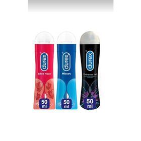 Durex 3x50 ml Extreme Play ve Çilek Kayganlaştırıcı Jel